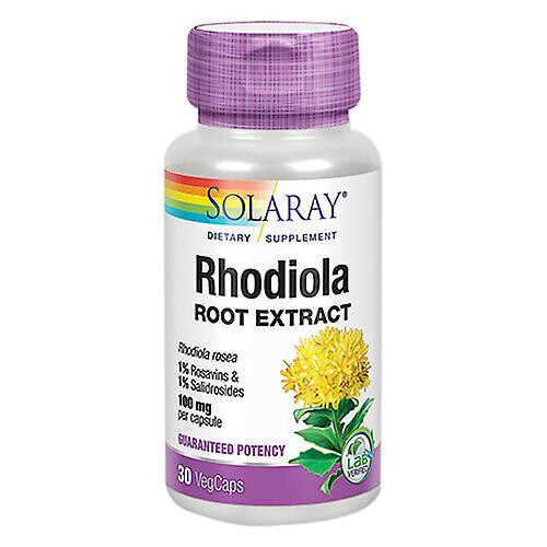 Solaray Rhodiola Root Extract,100 mg ,30 Caps (Pack of 1)