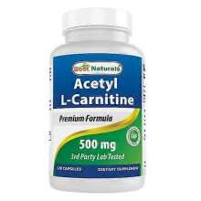 Best Naturals Acetyl L-Carnitine, 500 mg, 120 Caps (Pack of 1)