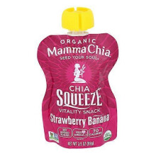 Mamma Chia Squeeze Strawberry Banana ,3.5 Oz(Case Of 16)