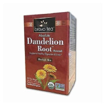 Bravo Tea & Herbs Organic Tea Dandelion Root, 20 Bags (Pack of 1)