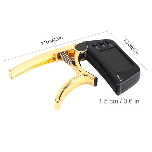 Quick Change Guitar Capo with Built-in Tuner, 2