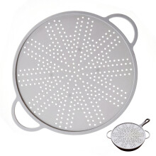 GEEZY 3 in 1 Silicone Splash Guard Strainer and Trivet Frying Pan Splatter Screen 28cm