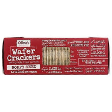 Olinas Bakehouse Cracker Wafer Poppy Seed ,3.5 Oz(Case Of 12)