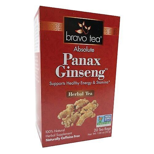 Bravo Tea & Herbs Absolute Panax Ginseng Tea ,20 bags