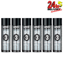 6 x U-Pol Spot #3 Fast Drying Universal Grey Primer Aerosol Easy To Sand UPol