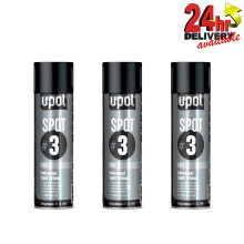 3 x U-Pol Spot #3 Fast Drying Universal Grey Primer Aerosol Easy To Sand UPol