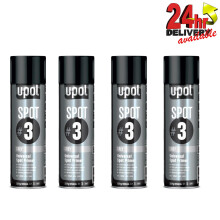 4 x U-Pol Spot #3 Fast Drying Universal Grey Primer Aerosol Easy To Sand UPol