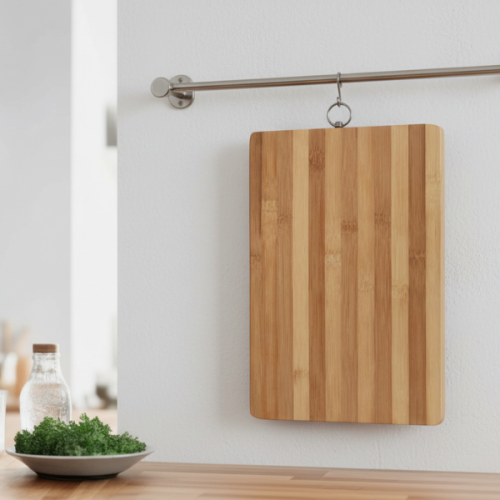 Bamboo Chopping Board with Hanging Hook 30x20cm 1