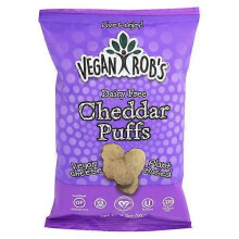 Veganrobs Dairy Free Cheddar Puffs ,3.5 Oz(Case Of 12)