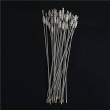 180pcs Stainless Steel Screw Locking Wire Keychain Cable Key Rings Outdoor Accessory