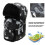 (Noir) Bonnet de ski d'hiver avec cache-oreilles et masque coupe-vent 5