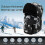 (Noir) Bonnet de ski d'hiver avec cache-oreilles et masque coupe-vent 6