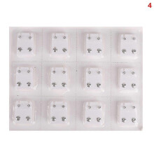 (4) 24pcs Medical Earrings Piercing Tool Ear Stud Surgical Steel Earrings Women
