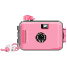 (Pink) 35mm Retro Film Camera Manual Kids Point-and-Shoot Camera 3 Meters Waterproof