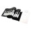 (White) Bluetooth 49 Keys Electronic Roll Up Piano Silicone Soft Hand Roll Keyboard 2