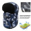 (Bleu) Bonnet de ski d'hiver avec cache-oreilles et masque coupe-vent 4