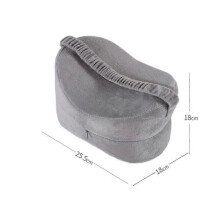 (grey) Memory Foam Knee Leg Pillow Orthopedic Firm Back Hip Support Pain Relief Cushion