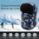 (Bleu) Bonnet de ski d'hiver avec cache-oreilles et masque coupe-vent 5