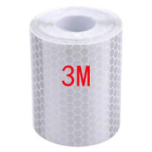 (3M blanc) Autocollant r??fl??chissant de s??curit?? pour moto (5 cm x 300 cm) compatible avec les mod??les V-Strom 650 Supermoto et Nmax 2022.