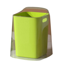 (Vert) Poubelle de bureau sans couvercle, grande taille, mini-poubelle de comptoir pour chambre ou salon