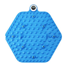 (Minuteur hexagonal bleu) Tapis de massage des pieds, tapis d'acupression, tapis de bain pliable, tapis de yoga, tapis d'acupuncture