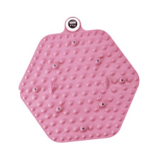 (Minuteur rose hexagonal) Tapis de massage des pieds, tapis d'acupression, tapis de bain pliable, tapis de yoga, tapis d'acupuncture