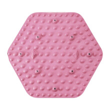 (Hexagone rose) Tapis de massage des pieds, tapis d'acupression, tapis de bain pliable, tapis de yoga, tapis d'acupuncture