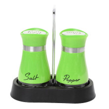 (Costume vert) Pot ?? sel et poivre en acier inoxydable au design moderne et ??l??gant, style rustique, id??al pour une cuisine de ferme.