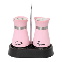 (Costume rose) Pot ?? sel et poivre en acier inoxydable au design moderne et ??l??gant, style rustique, id??al pour une cuisine de ferme.