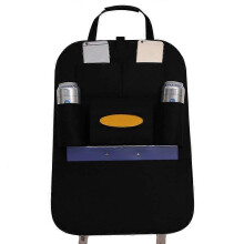 (Noir) Sac de rangement multifonctionnel ?? suspendre au dossier du si??ge de voiture, dimensions?: 40?x?56?cm