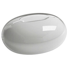 (A, White) Oval Tissue Box Cover Tissue Holder Dispenser Plastic Tissue Organizer