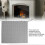 (E) Fireplace Screen Spark Proof Moisture Resistant Curtain 3