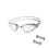 Graue Schwimmbrille, Antibeschlag, UV-Schutz 1