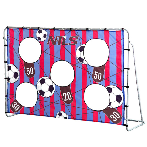 Porta da calcio 2 in 1 con rete e pannello bersaglio