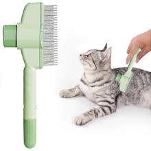 (vert) Brosse autonettoyante pour chats d'int??rieur