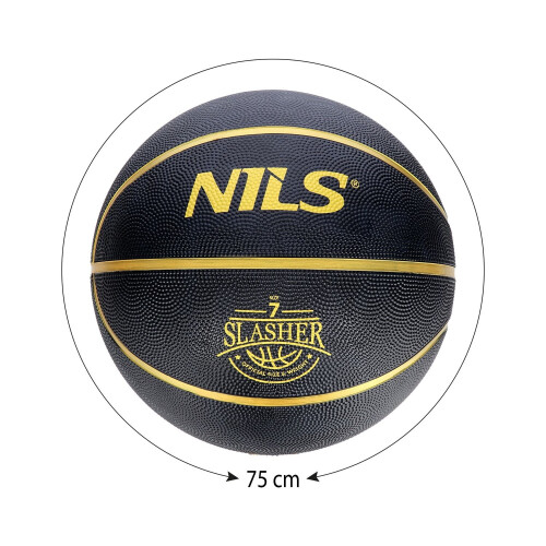 Basketbalmaat 7 - Zwart Slasher-ontwerp 2