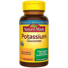 Nature Made Potassium Gluconate,550 mg ,100 tabs (Pack of 1)