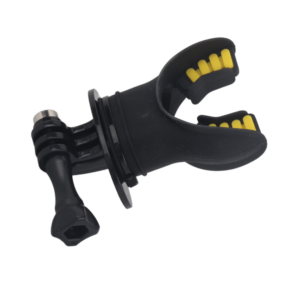 Mouth Bite Mount For Action Camera, Pov Clip Black 8071393755152