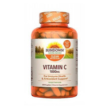 Sundown Naturals Vitamin C,1000 mg ,300 Capsules (Pack of 2)