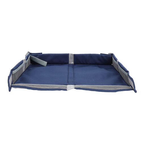 Folding Table Tray Cover 39 x 27 x 6 cm Navy Blue