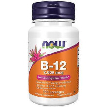 Now Foods B-12,2000 mcg ,100 Lozenges (Pack of 2)