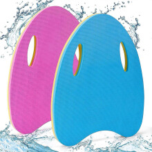 2 packs Swimming Kickboard for Kids, Swimming Training Aid Kickboard with Handrail Hole, Bicolor Practising Swimming Kickboard for Beginners