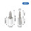 20pcs Embedded Self-Tapping Screws, Self-Tapping Screws Laminate Support for Cabinet, Shelf Support Screws with Non-Slip Sleeve, Self-Tapping Embedded 2