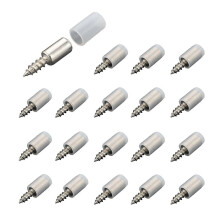 20pcs Embedded Self-Tapping Screws, Self-Tapping Screws Laminate Support for Cabinet, Shelf Support Screws with Non-Slip Sleeve, Self-Tapping Embedded
