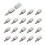 20pcs Embedded Self-Tapping Screws, Self-Tapping Screws Laminate Support for Cabinet, Shelf Support Screws with Non-Slip Sleeve, Self-Tapping Embedded 1
