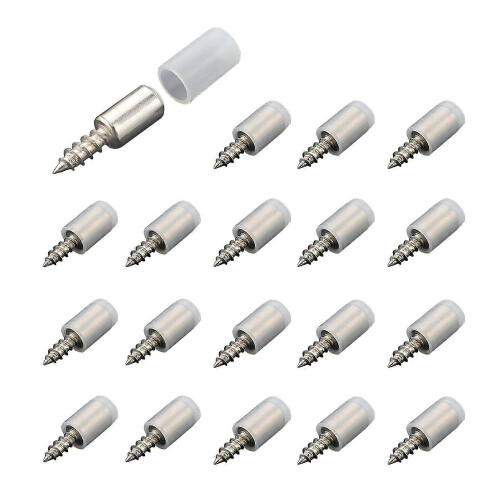 20pcs Embedded Self-Tapping Screws, Self-Tapping Screws Laminate Support for Cabinet, Shelf Support Screws with Non-Slip Sleeve, Self-Tapping Embedded