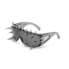 (11) Cyberpunk Demon Party Funny Glasses New European & American Fashion Trendy Street Photography Studded Sunglasses