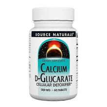 Source Naturals Calcium D-Glucarate,500 mg ,60 Tabs (Pack of 1)