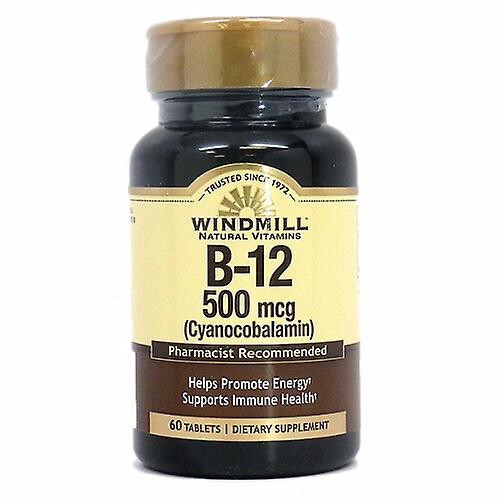 Windmill Vitamin B-12,500mcg ,60 Tabs (Pack of 1)