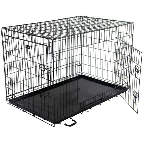 Black 48in Heavy duty Metal Training Dog Cage